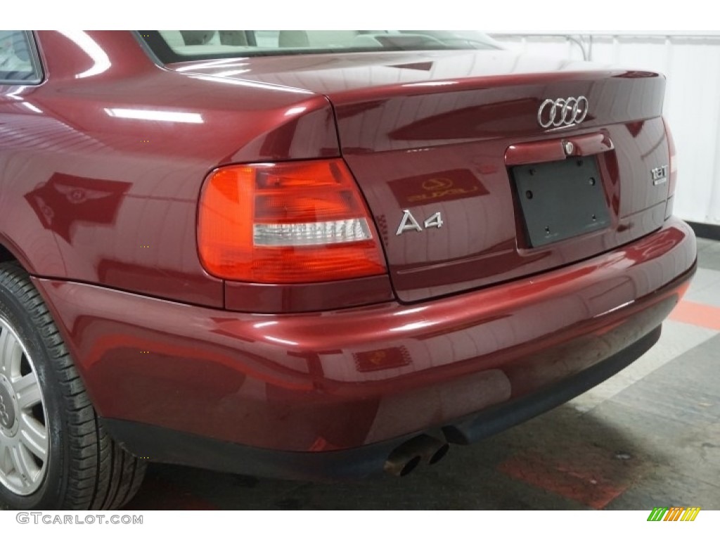 2001 A4 1.8T quattro Sedan - Hibiscus Red Pearl Effect / Ecru/Clay photo #63