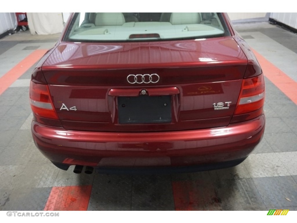 2001 A4 1.8T quattro Sedan - Hibiscus Red Pearl Effect / Ecru/Clay photo #65