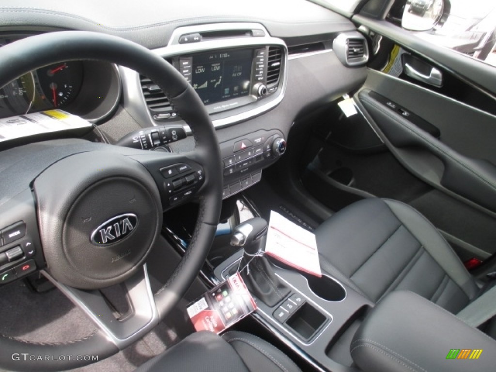 Black Interior 2017 Kia Sorento SX V6 AWD Photo #114187633