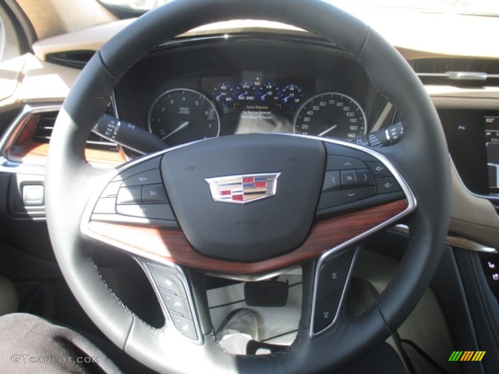 2017 Cadillac XT5 Platinum AWD Maple Sugar Steering Wheel Photo #114187909