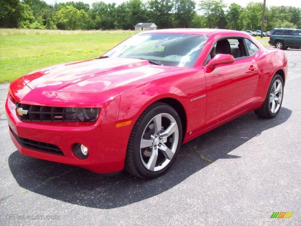 2010 Camaro LT/RS Coupe - Victory Red / Black photo #2