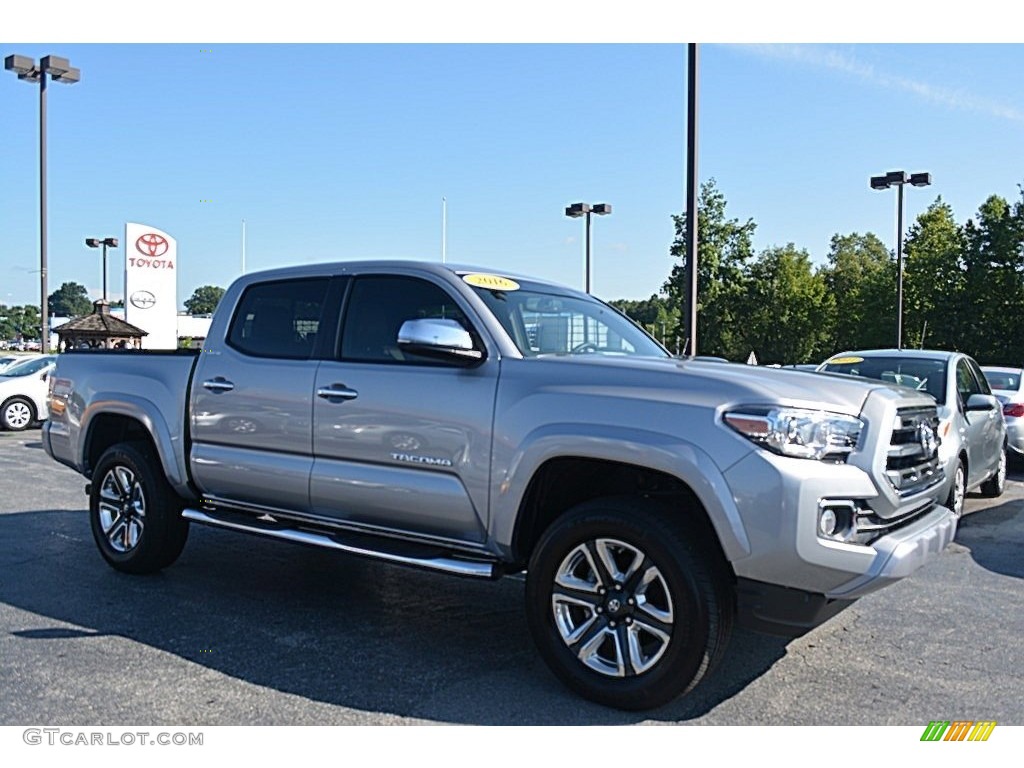 2016 Tacoma Limited Double Cab 4x4 - Silver Sky Metallic / Limited Hickory photo #1