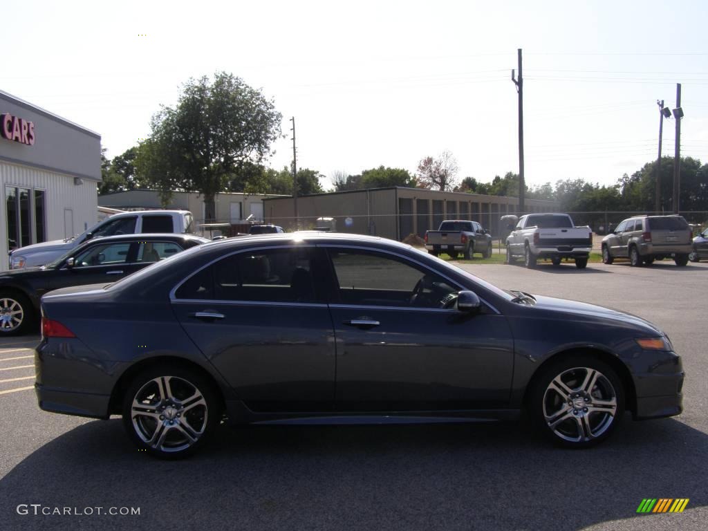 2008 TSX Sedan - Carbon Gray Pearl / Ebony photo #2