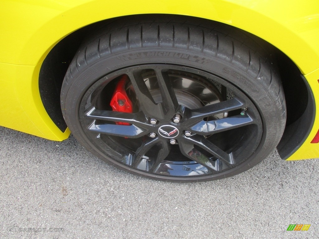 2014 Corvette Stingray Coupe Z51 - Velocity Yellow Tintcoat / Adrenaline Red photo #3