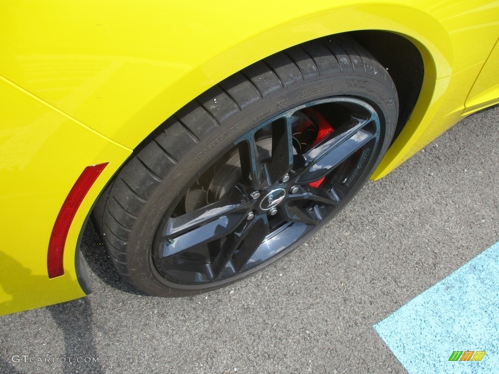 2014 Corvette Stingray Coupe Z51 - Velocity Yellow Tintcoat / Adrenaline Red photo #7