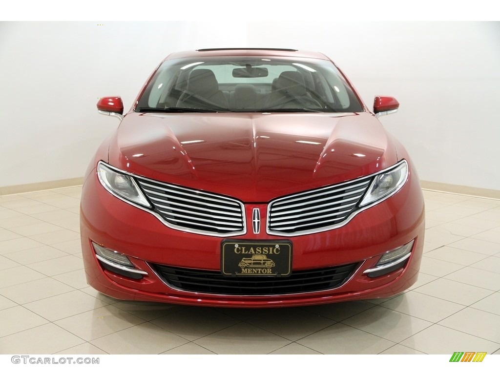 2013 MKZ 2.0L EcoBoost FWD - Ruby Red / Charcoal Black photo #2