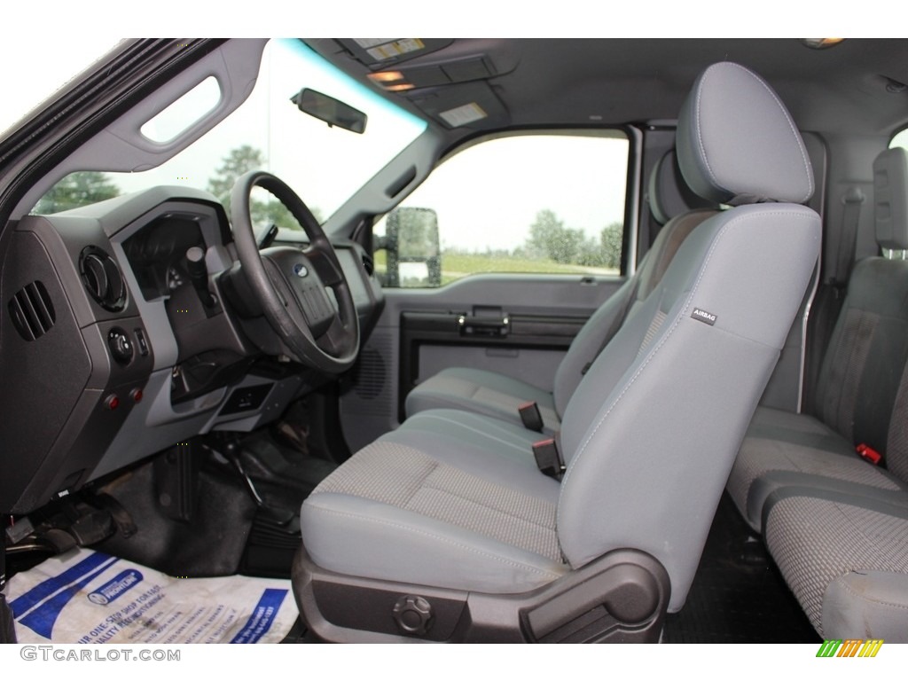 2012 F350 Super Duty XL SuperCab 4x4 - Ingot Silver Metallic / Steel photo #8