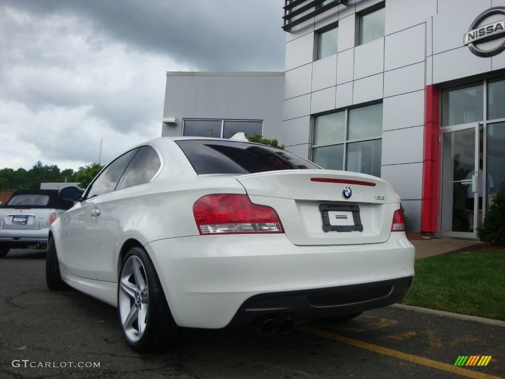 2008 1 Series 135i Coupe - Alpine White / Black photo #4