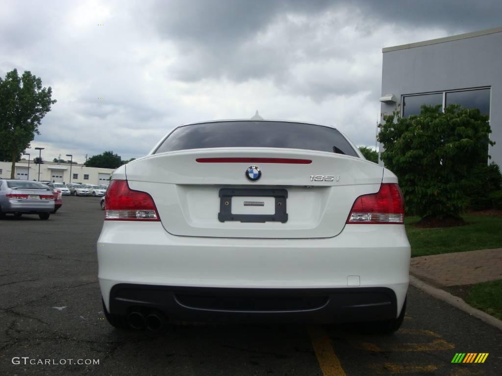 2008 1 Series 135i Coupe - Alpine White / Black photo #5