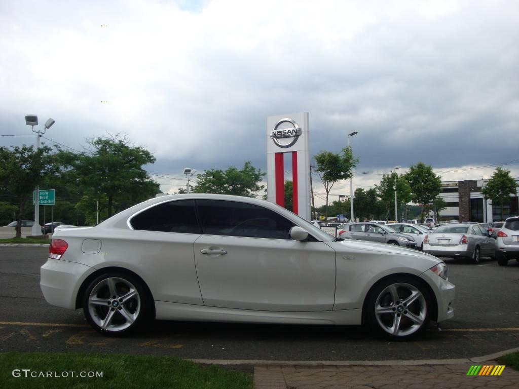 2008 1 Series 135i Coupe - Alpine White / Black photo #8