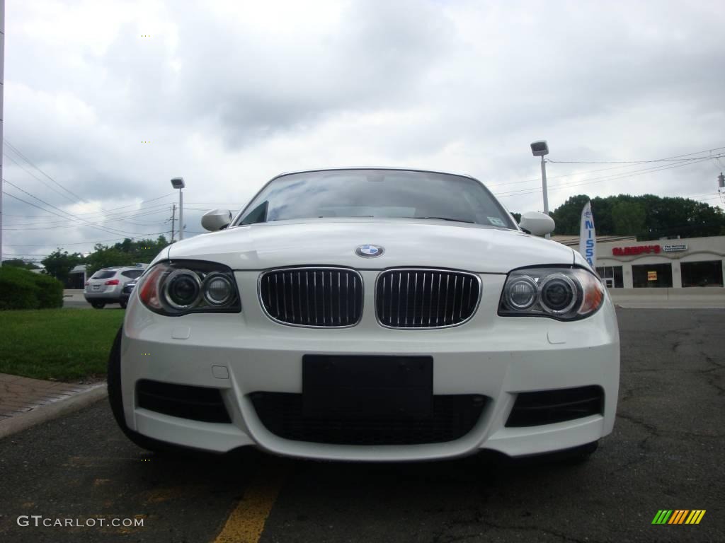 2008 1 Series 135i Coupe - Alpine White / Black photo #11