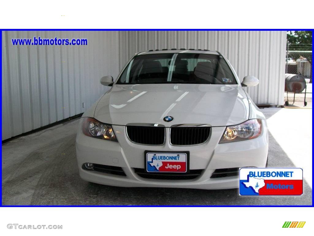 2008 3 Series 328i Sedan - Alpine White / Black photo #2