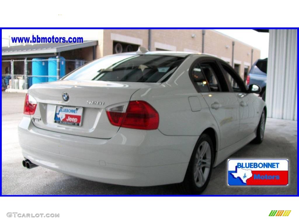 2008 3 Series 328i Sedan - Alpine White / Black photo #3