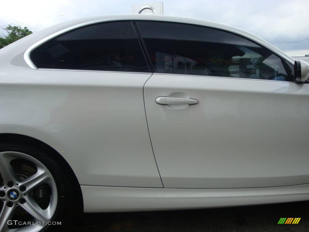 2008 1 Series 135i Coupe - Alpine White / Black photo #18