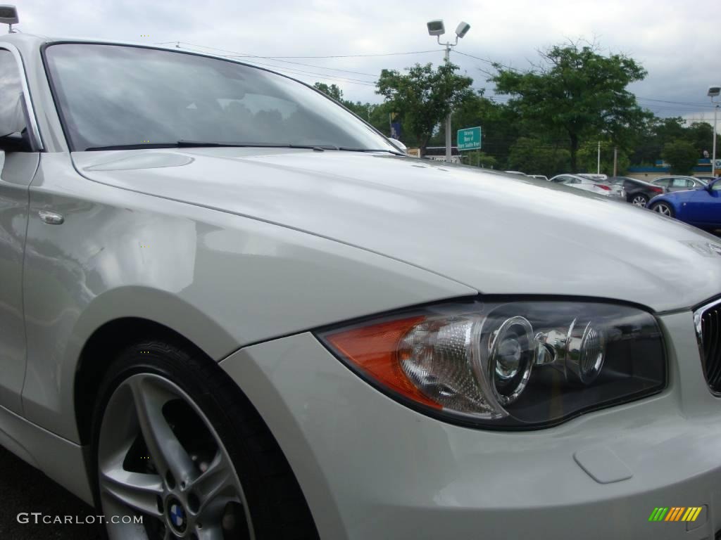 2008 1 Series 135i Coupe - Alpine White / Black photo #20