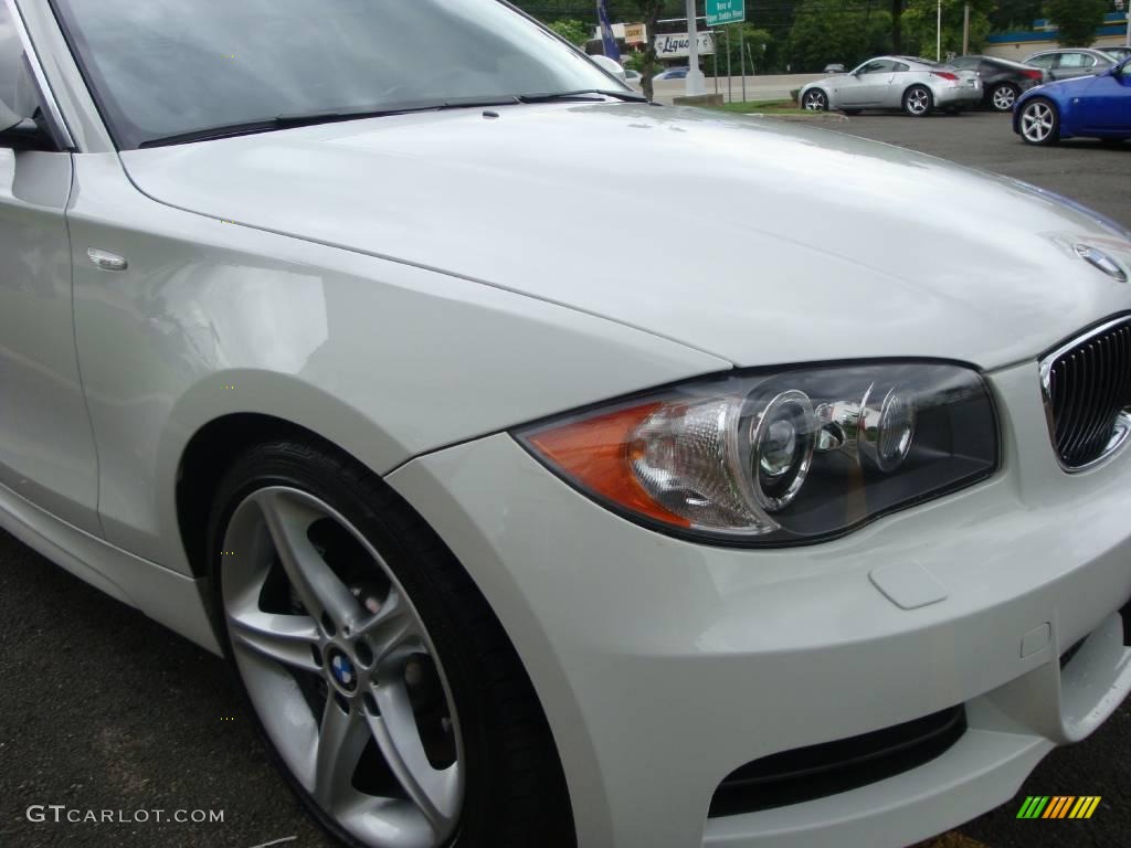 2008 1 Series 135i Coupe - Alpine White / Black photo #21