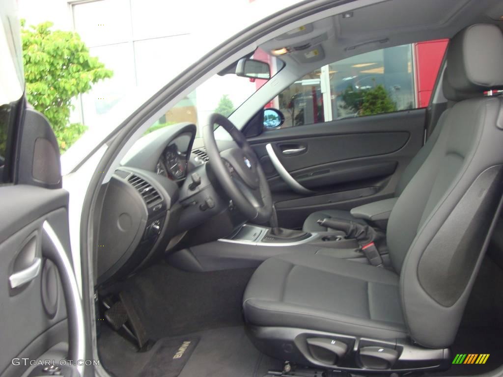2008 1 Series 135i Coupe - Alpine White / Black photo #30