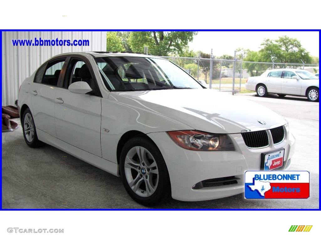 2008 3 Series 328i Sedan - Alpine White / Black photo #19