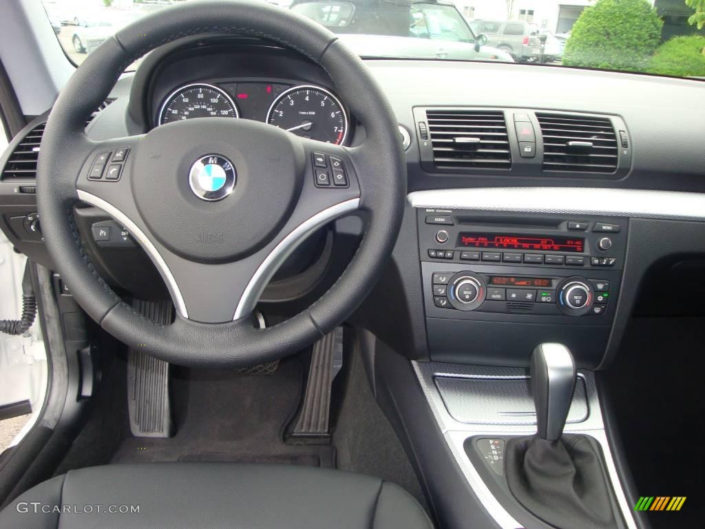 2008 1 Series 135i Coupe - Alpine White / Black photo #32