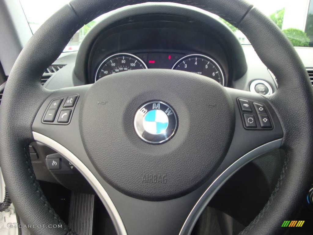 2008 1 Series 135i Coupe - Alpine White / Black photo #33
