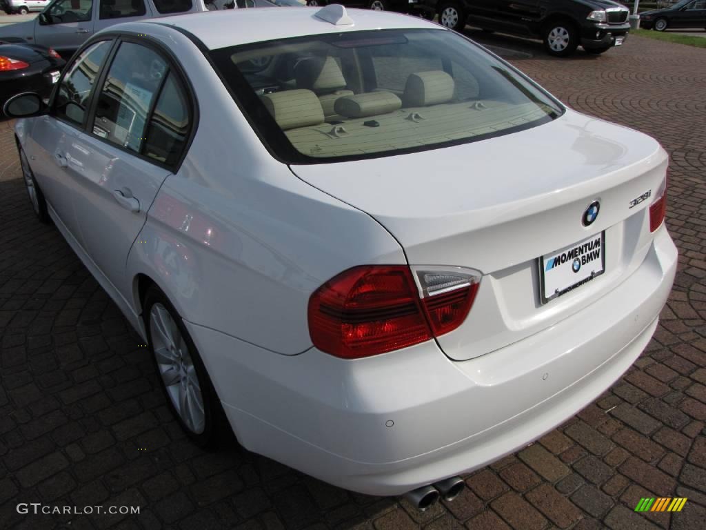 2008 3 Series 328i Sedan - Alpine White / Beige photo #11