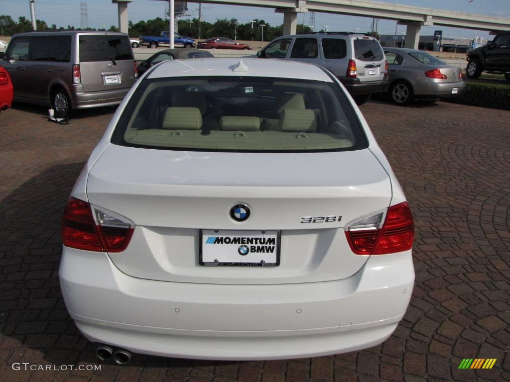 2008 3 Series 328i Sedan - Alpine White / Beige photo #12