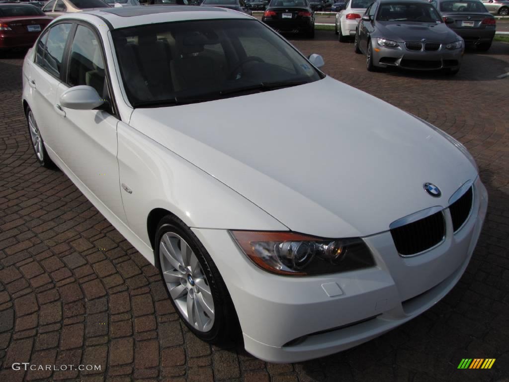 2008 3 Series 328i Sedan - Alpine White / Beige photo #15