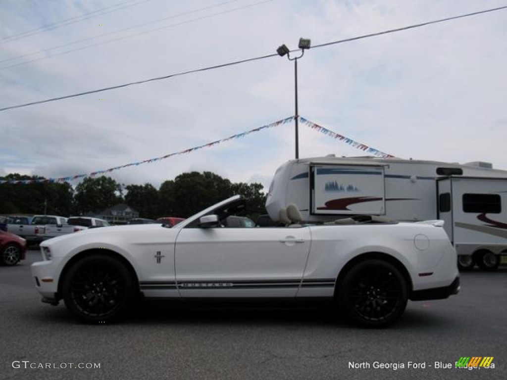 2011 Mustang V6 Premium Convertible - Performance White / Stone photo #2