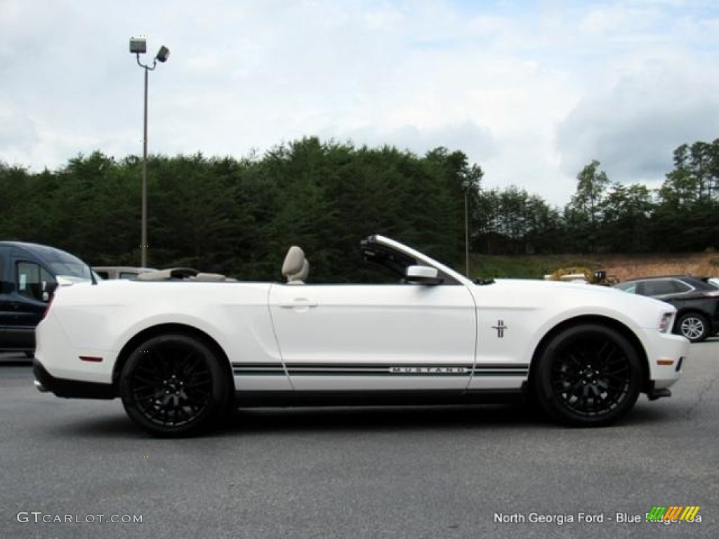 2011 Mustang V6 Premium Convertible - Performance White / Stone photo #6