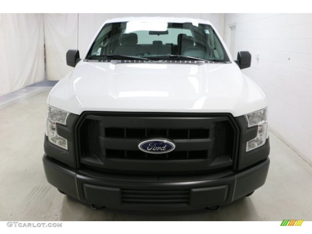 2016 F150 XL SuperCab 4x4 - Oxford White / Medium Earth Gray photo #2