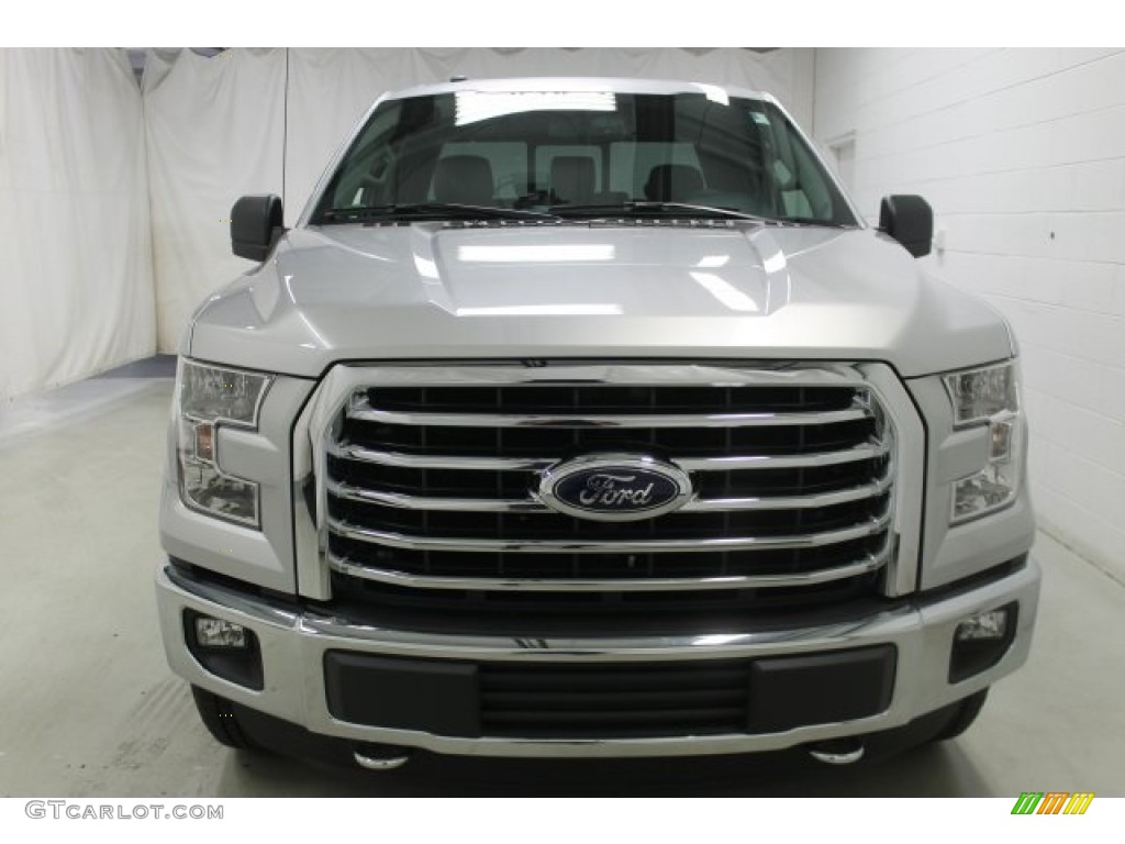 2016 F150 XLT SuperCab 4x4 - Ingot Silver / Medium Earth Gray photo #2