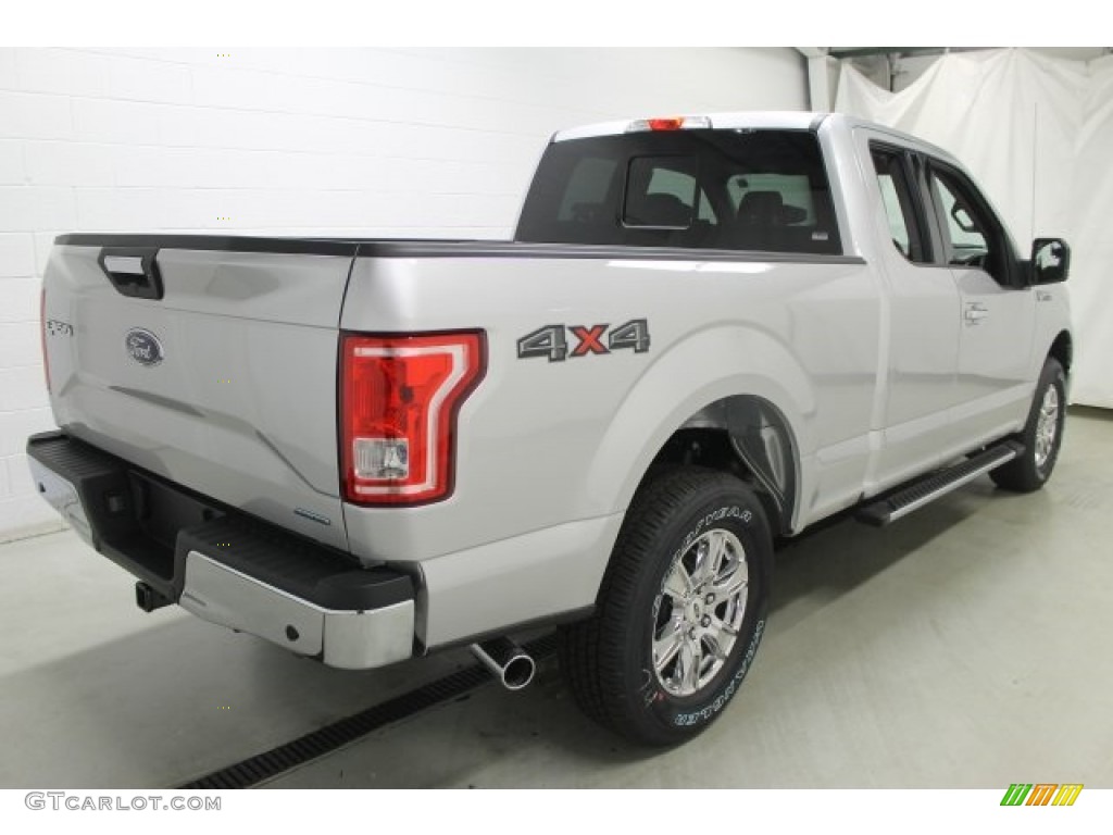 2016 F150 XLT SuperCab 4x4 - Ingot Silver / Medium Earth Gray photo #4