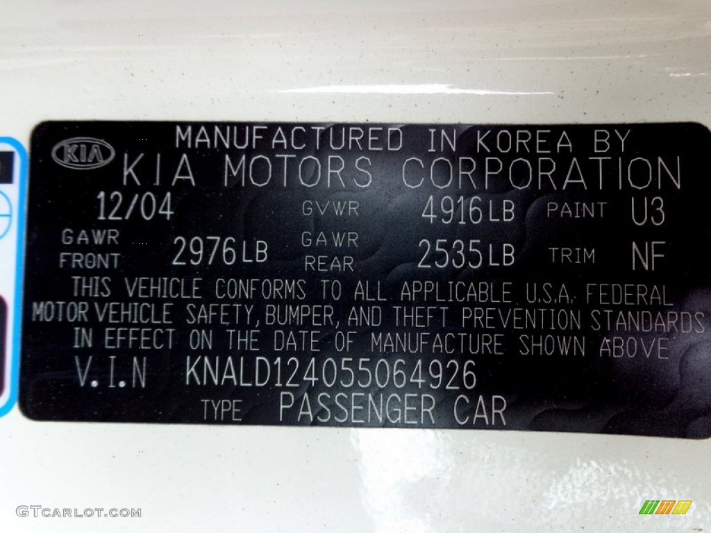 2005 Amanti  - Pearl White / Gray photo #78