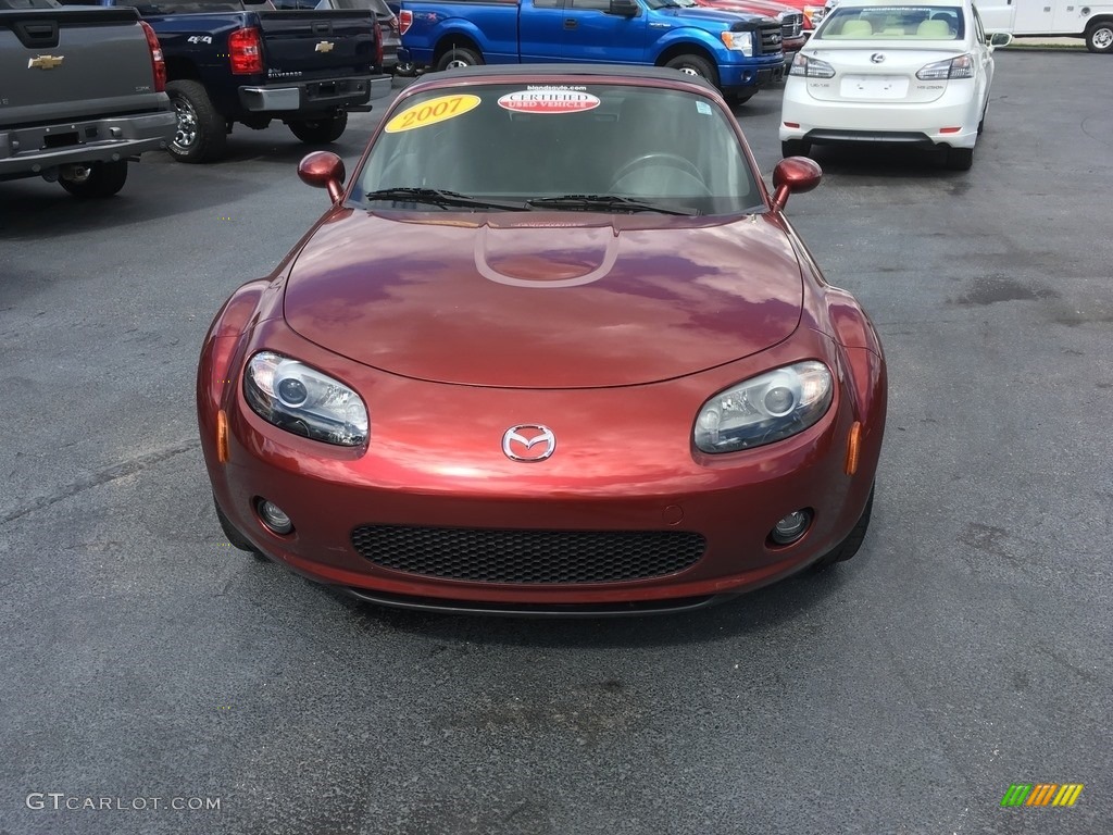 2007 MX-5 Miata Sport Roadster - Copper Red Mica / Black photo #10