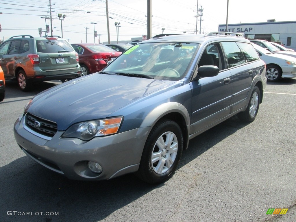 2005 Outback 2.5i Wagon - Atlantic Blue Pearl / Off Black photo #2