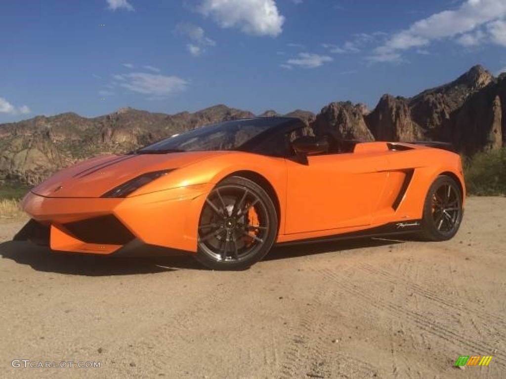 Arancio Borealis (Orange) 2011 Lamborghini Gallardo LP570-4 Performante Spyder Exterior Photo #114217590