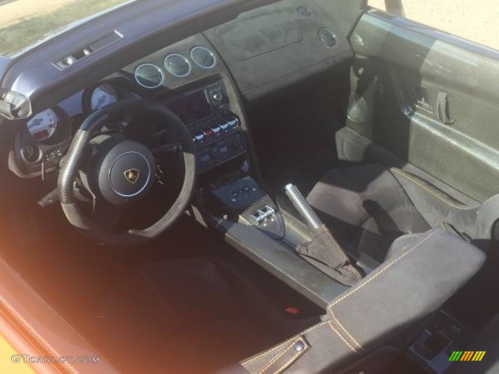 Black Interior 2011 Lamborghini Gallardo LP570-4 Performante Spyder Photo #114217701