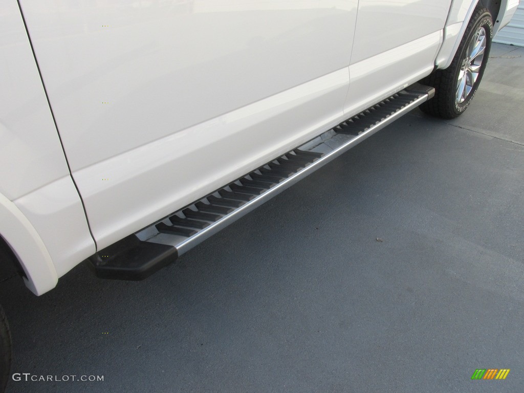 2016 F150 Lariat SuperCrew 4x4 - White Platinum / Black photo #12