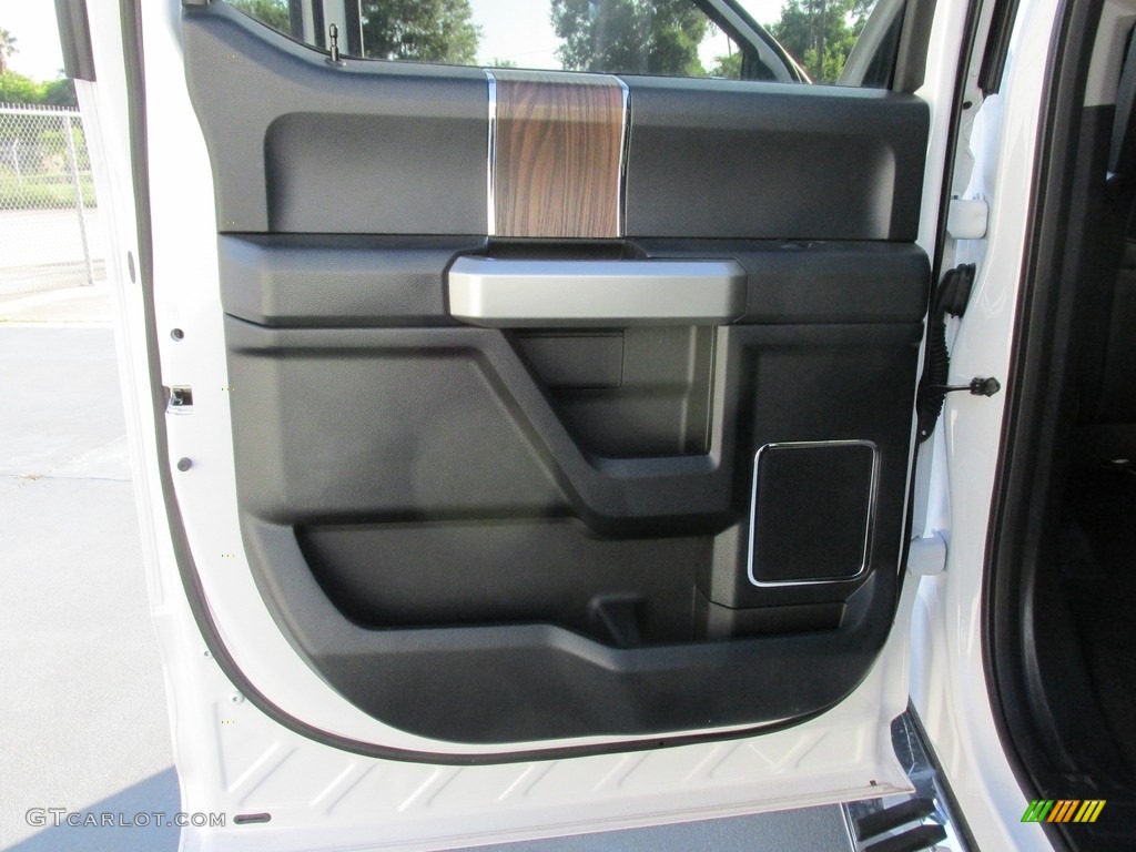 2016 F150 Lariat SuperCrew 4x4 - White Platinum / Black photo #18