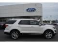 2016 White Platinum Metallic Tri-Coat Ford Explorer Limited  photo #2