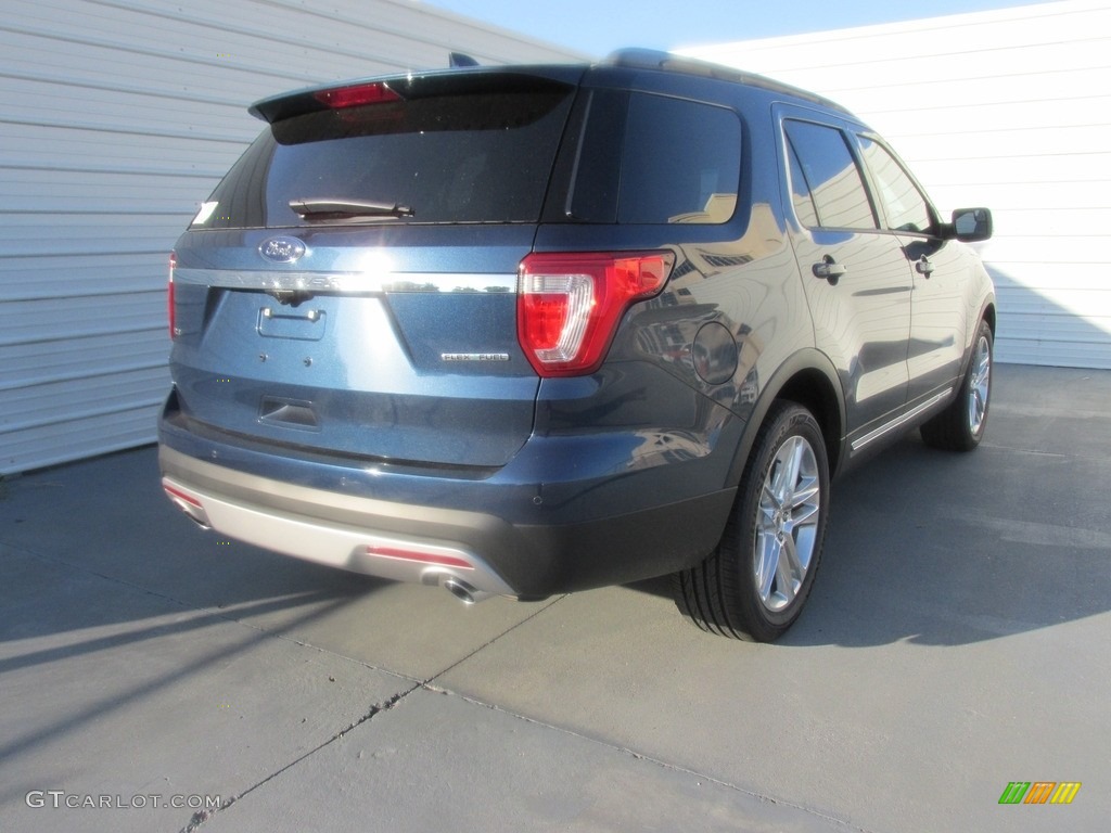 2016 Explorer XLT - Blue Jeans Metallic / Ebony Black photo #4