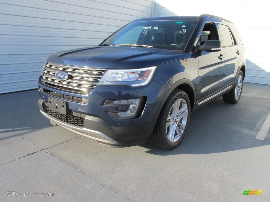 2016 Explorer XLT - Blue Jeans Metallic / Ebony Black photo #7