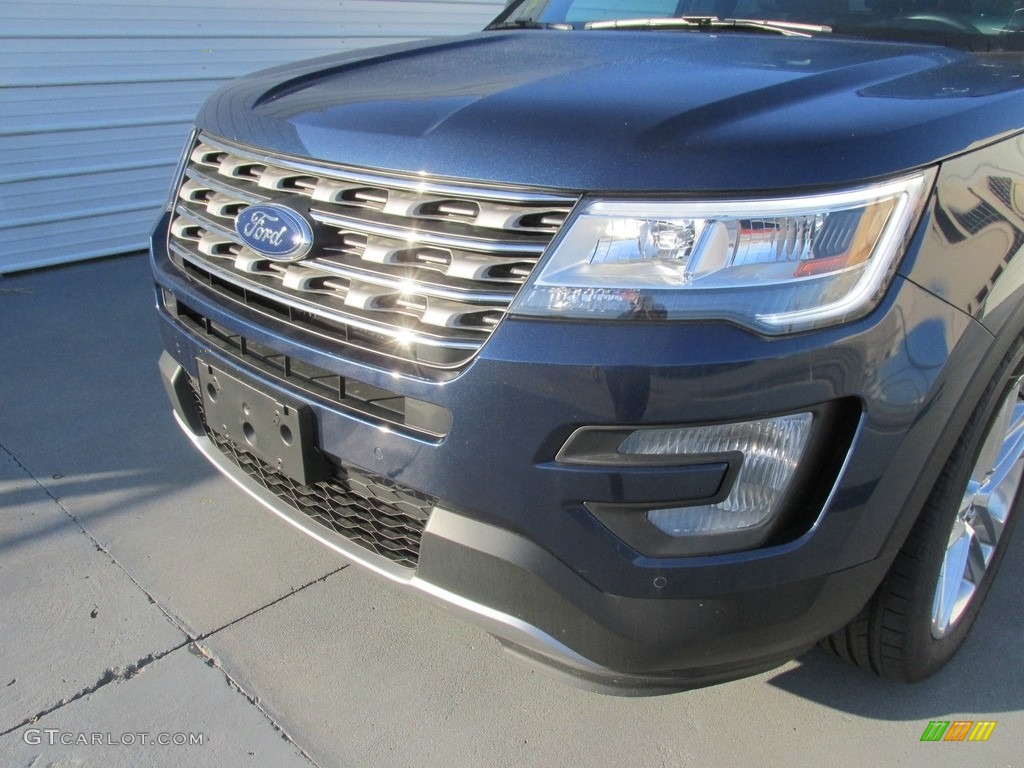 2016 Explorer XLT - Blue Jeans Metallic / Ebony Black photo #10