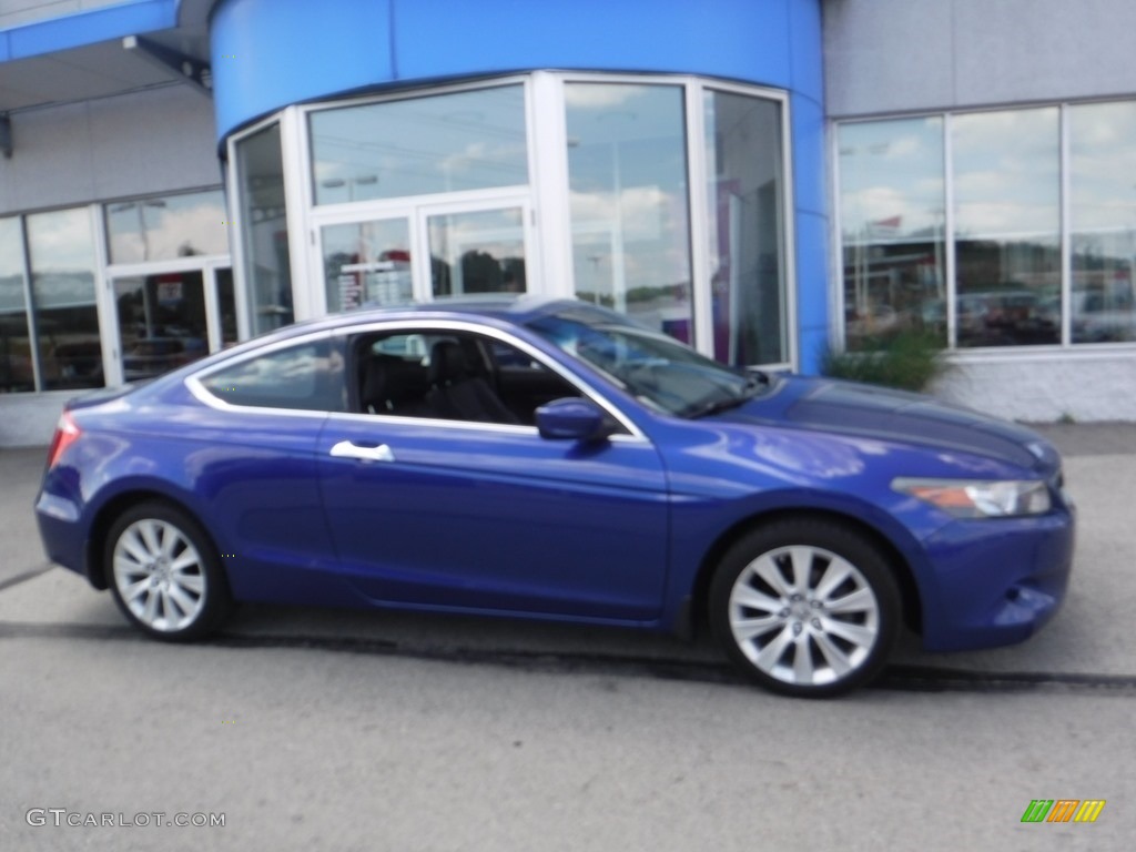 2009 Accord EX-L V6 Coupe - Belize Blue Pearl / Black photo #2