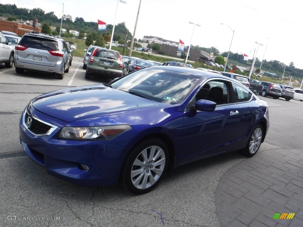 2009 Accord EX-L V6 Coupe - Belize Blue Pearl / Black photo #6
