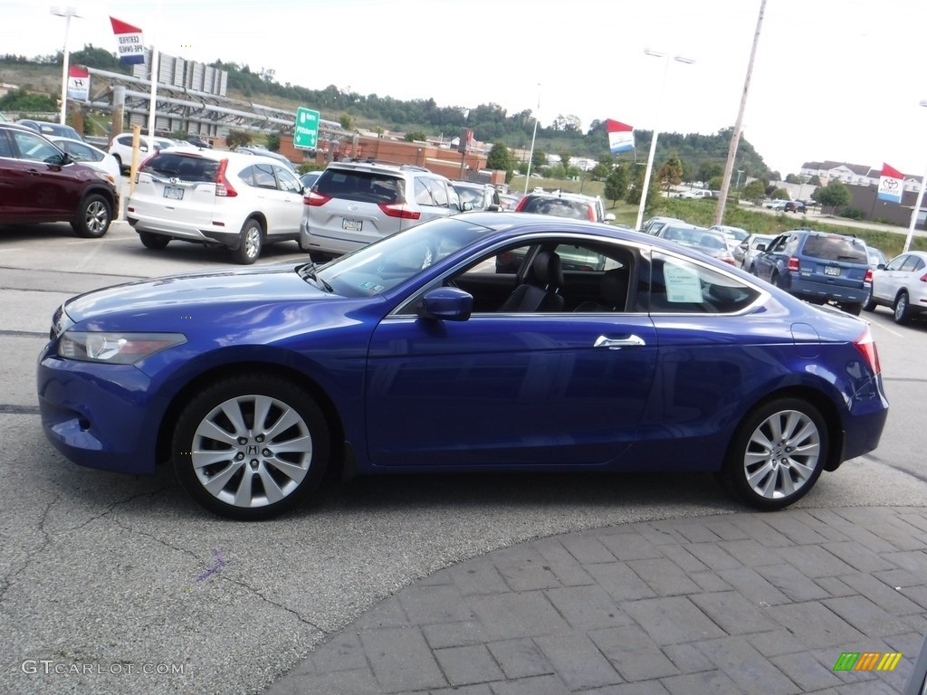 2009 Accord EX-L V6 Coupe - Belize Blue Pearl / Black photo #7