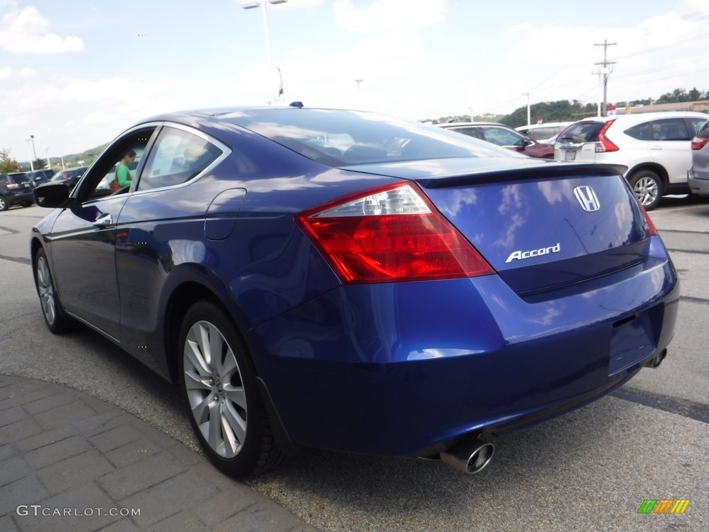 2009 Accord EX-L V6 Coupe - Belize Blue Pearl / Black photo #8