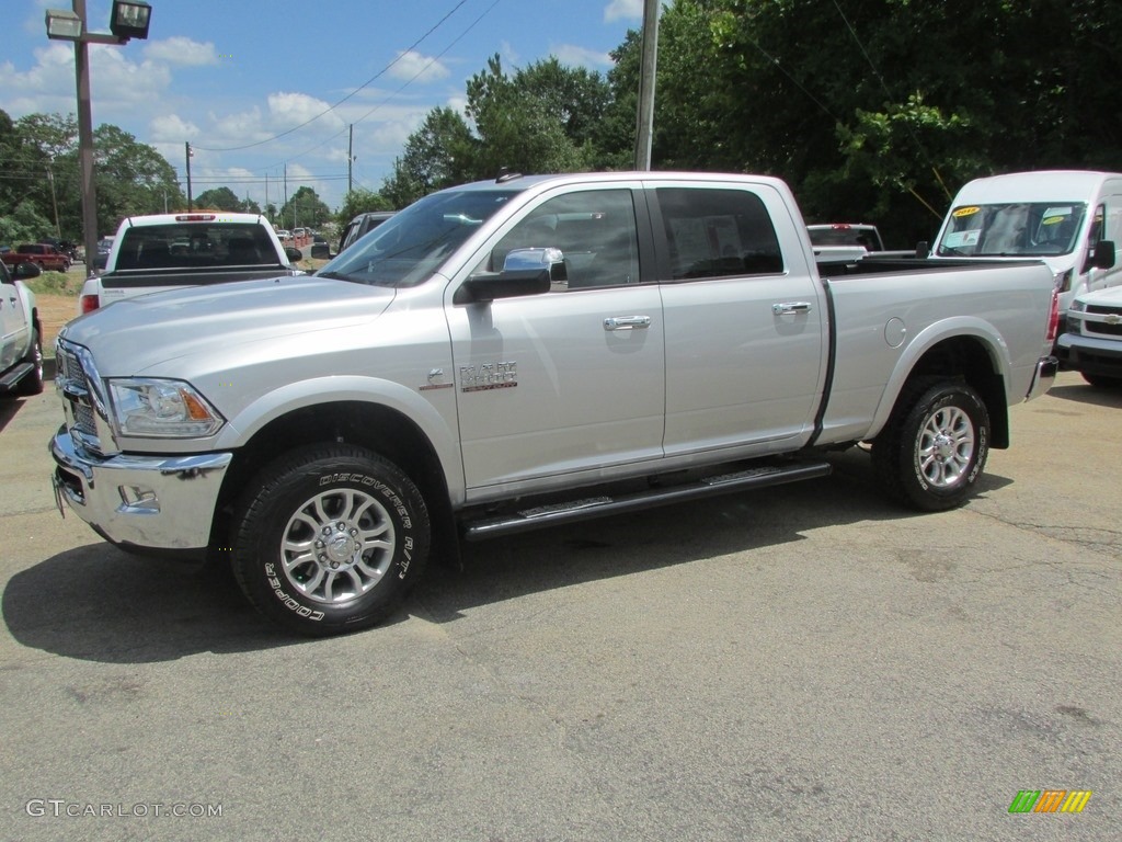 Bright Silver Metallic 2015 Ram 2500 Laramie Crew Cab 4x4 Exterior Photo #114220506
