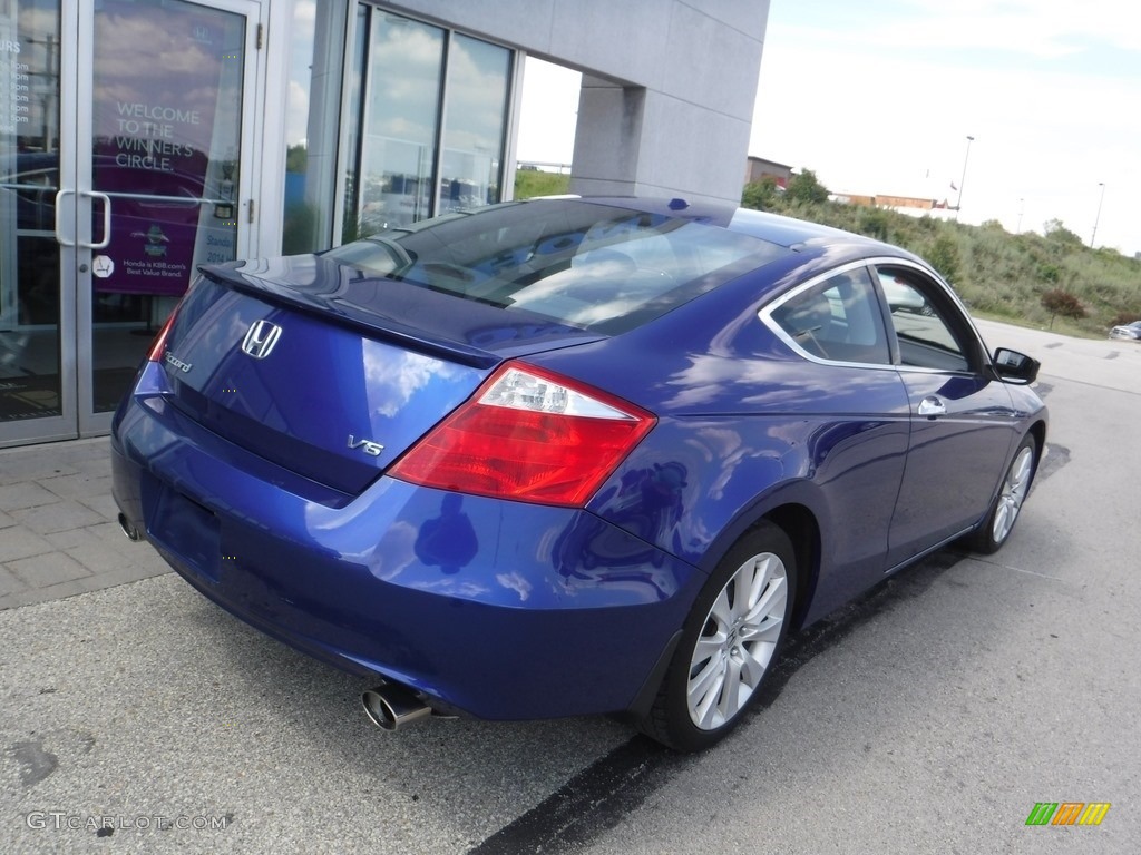 2009 Accord EX-L V6 Coupe - Belize Blue Pearl / Black photo #10