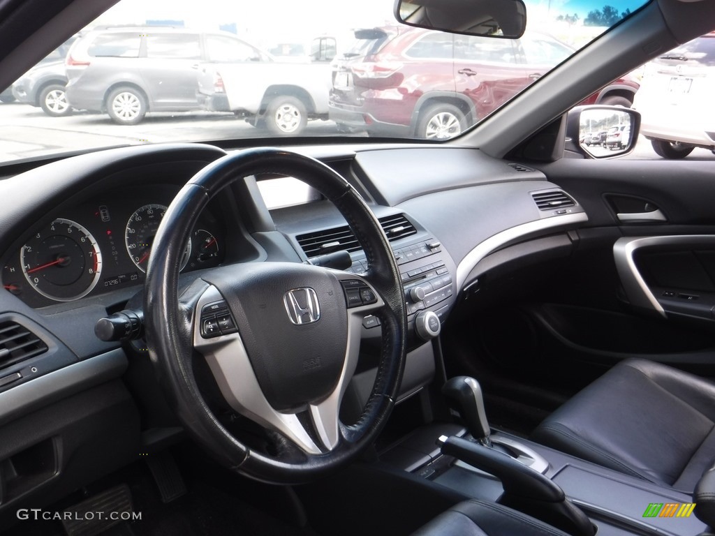 2009 Accord EX-L V6 Coupe - Belize Blue Pearl / Black photo #13